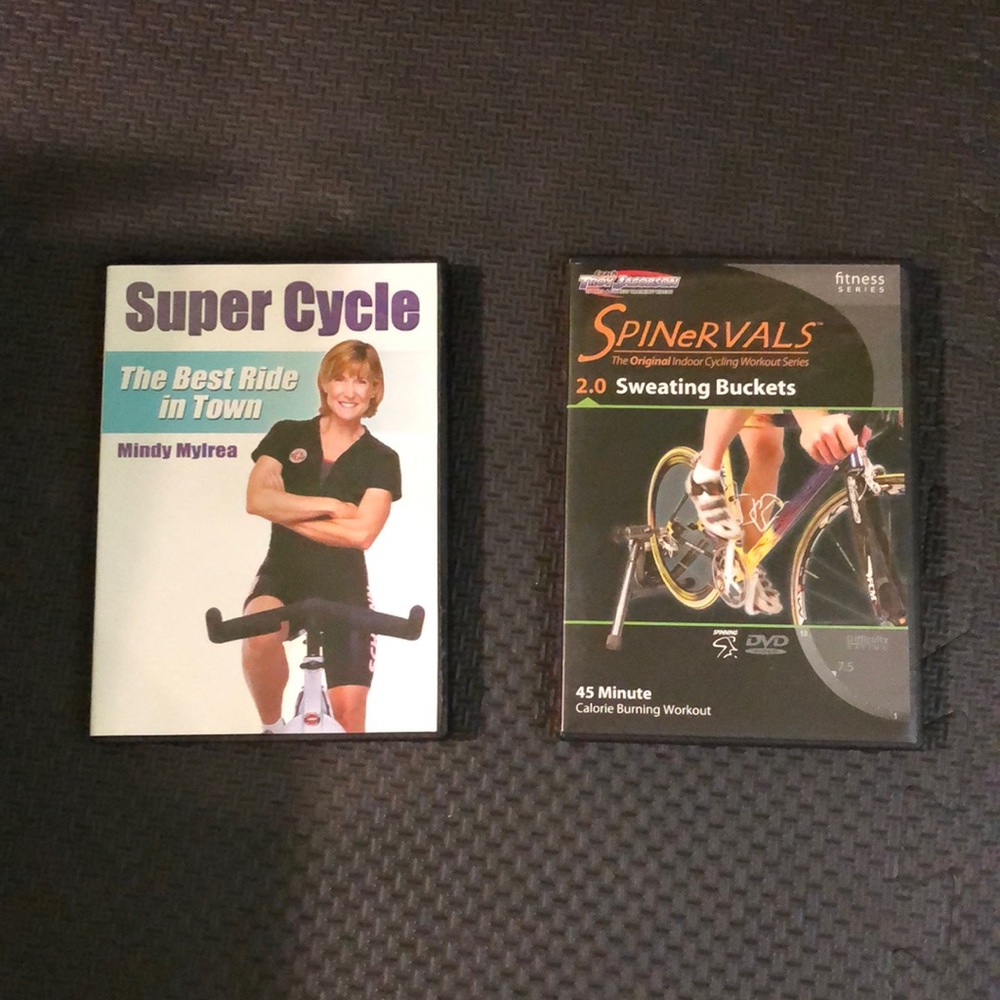 Cycling Workout DVDs: 2 DVDs in total